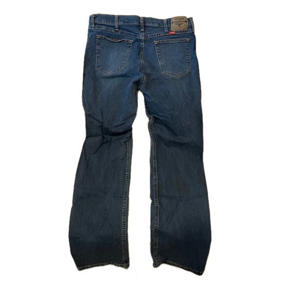 Wrangler Blue Straight Fit Jeans Mens Size 34x34 - Picture 2 of 4
